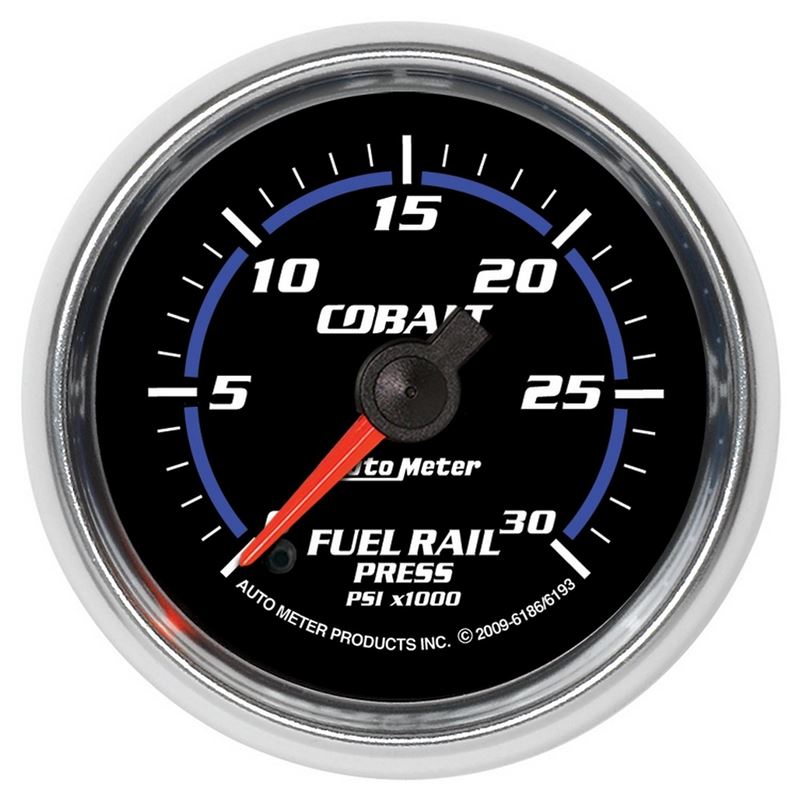 AutoMeter Cobalt 52mm 0-30,000 PSI F/S Electronic Diesel Fuel Rail Pressure Gauge (Cummins 6.7L) (6193)