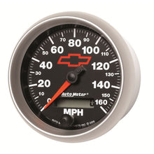 Load image into Gallery viewer, AutoMeter Speedometer 3-3/8in, 0-160 MPH, Elec. Programmable - Bowtie Black (3688-00406)