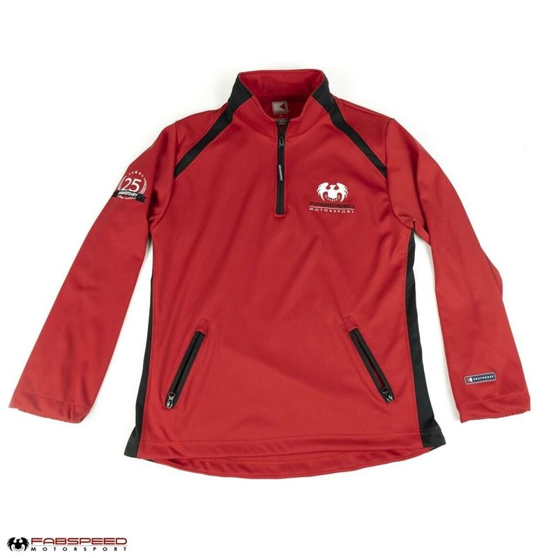 Fabspeed Men's Fabspeed Half Zip Pull-over (FS.APP.HZ.HZ.LG)