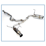 Invidia 15+ Subaru WRX/STI 4dr N1 Twin Outlet Single Layer Tip SS Cat-Back Exhaust (HS15STIGTP)