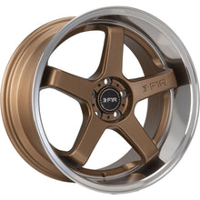 Load image into Gallery viewer, F1R FC5 18x9.5 - Satin Bronze/Polish Lip Wheel