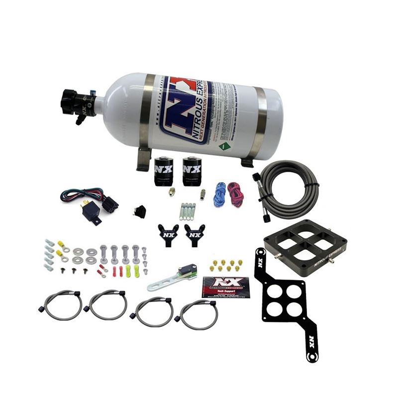 Nitrous Express Dominator Billet Crossbar Stage 6 Nitrous Kit (50-300HP) w/10lb Bottle (60047-10)