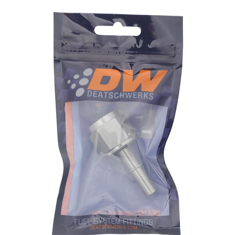 DeatschWerks 10AN Female Flare Swivel to 3/8in Male EFI Quick Disconnect - Anodized DW Titanium (6-02-0135)