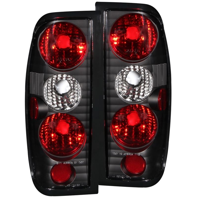 ANZO USA 1998-2004 Nissan Frontier Taillights Black (211115)