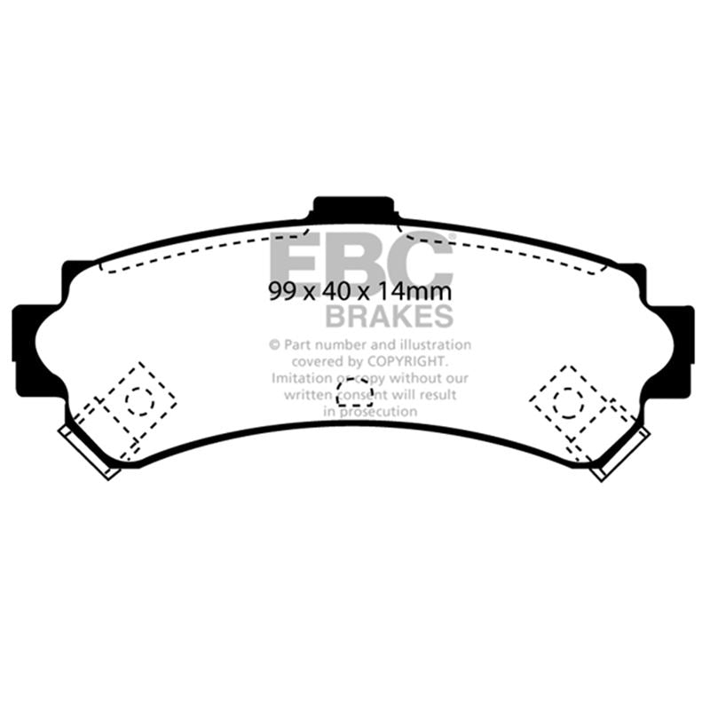 EBC Greenstuff 2000 Series Sport Brake Pads (DP21067)