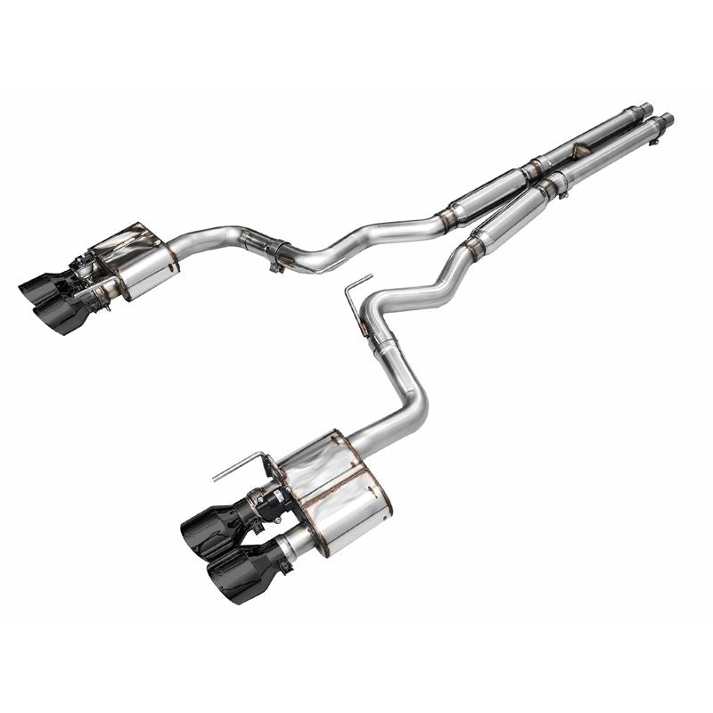 AWE SwitchPath Catback Exhaust w/ Quad Diamond Black Tips for 2024 Ford Mustang GT Fastback S650 RWD (3025-43650)