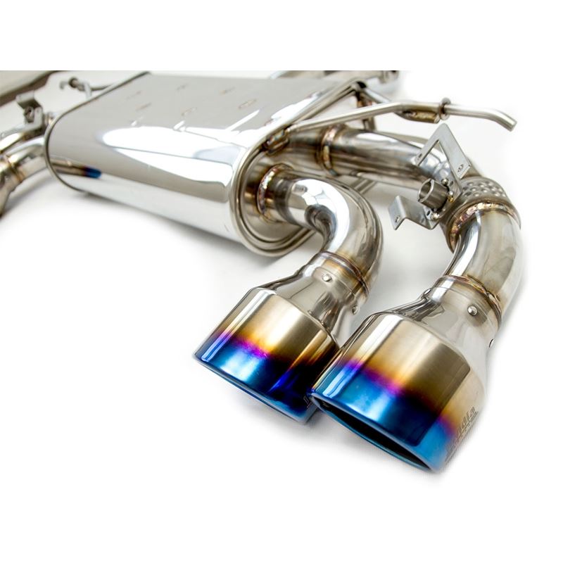 Invidia Q300 Catback Exhaust with Rolled Titanium Tips for VW Golf R MK7.5 (HS17GFR753V4RT)