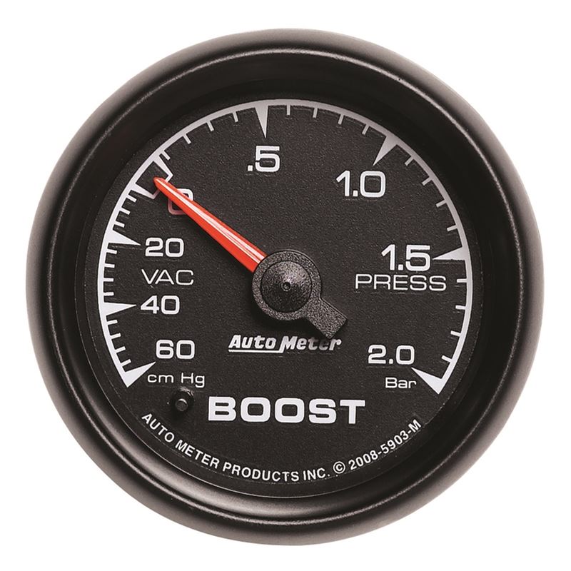 AutoMeter ES 52mm 60cm.Hg - 2.0 Bar Mechanical Boost/Vacuum Gauge (5903-M)