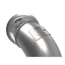 Load image into Gallery viewer, aFe Twisted Steel Downpipe 3 IN 304 Stainless Steel w/ Cat (48-36411-1YC)