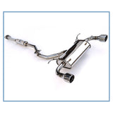 Invidia Subaru BRZ / Scion FRS Q300 w/ Rolled SS Tips Cat- Back Exhaust (HS12SSTG3S)