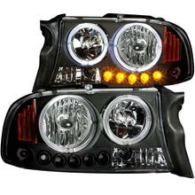 Load image into Gallery viewer, ANZO USA 1997-2004 Dodge Dakota Projector Headlights w/ Halo Black 1 pc (111194)