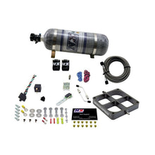 Load image into Gallery viewer, Nitrous Express Single Entry Crossbar 8500 Based Throttle Body Nitrous Kit w/12lb Composite Bottle (63980-12)