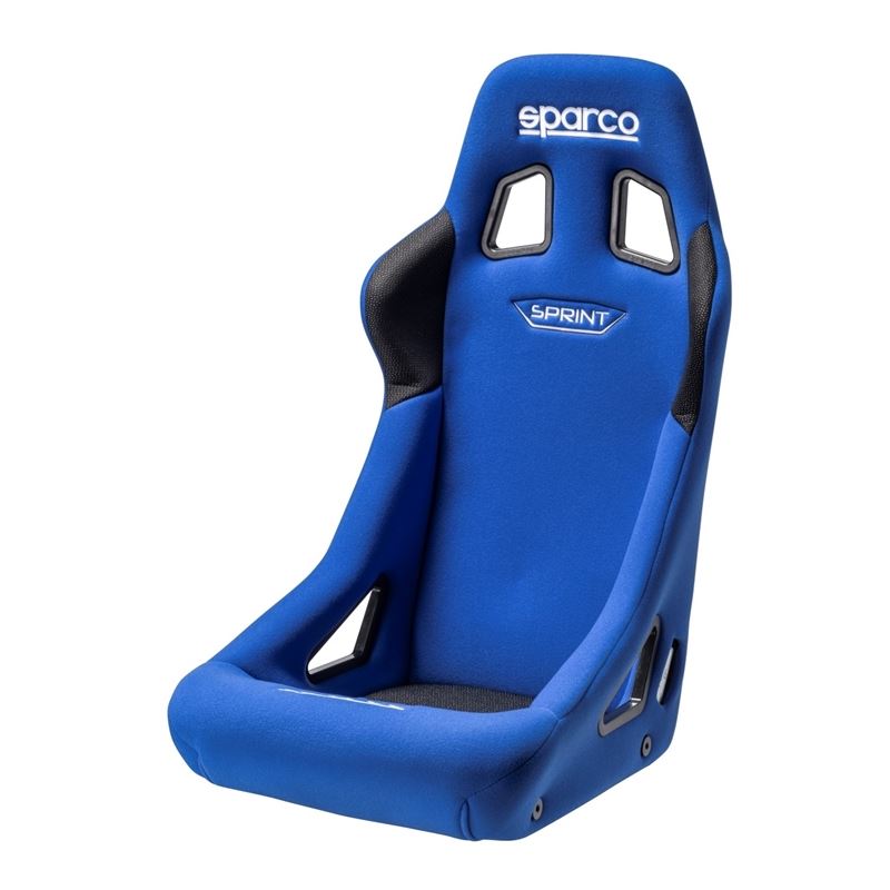 Sparco Sprint Racing Seats, Blue/Blue Cloth with Blue Stitch (008235AZ)