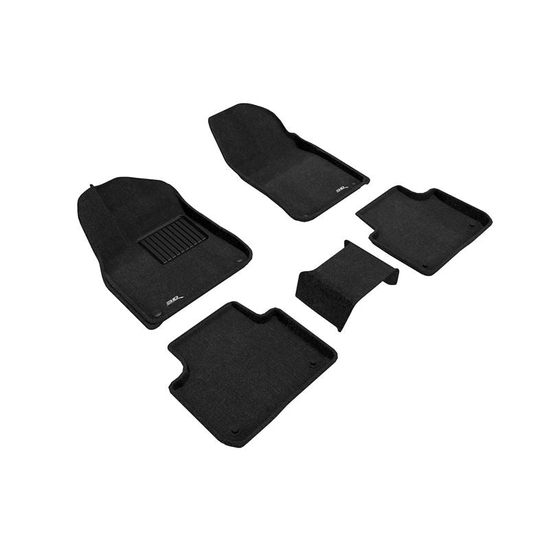 3D Maxpider ELEGANT Floor Mat, BLACK, 1ST ROW/2ND ROW (L1PO01904709)