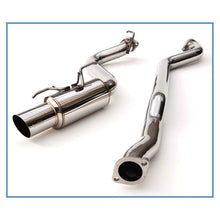 Load image into Gallery viewer, Invidia 08+ WRX Hatch / 08 STi 76mm RACING Titanium Tip Cat-back Exhaust (HS08SW5GRT)