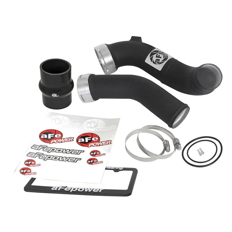 aFe BladeRunner 3 IN Aluminum Cold Charge Pipe Black (46-20237-B)