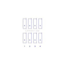 King Engine Bearings Connecting Rod Bearing Set for 2010-2013 Suzuki Kizashi (CR4641SM)