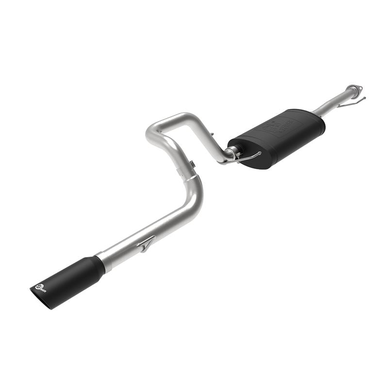 aFe MACH Force-Xp 2-1/2 IN 304 Stainless Steel Cat-Back Exhaust System w/Black Tip (49-36040-1B)