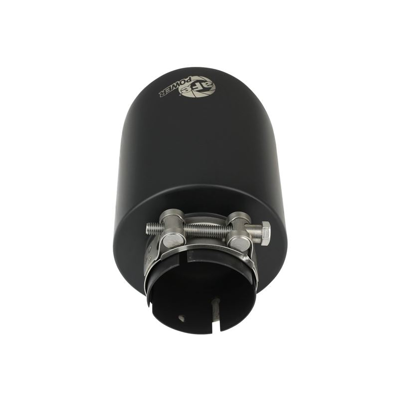 aFe MACH Force-Xp 304 Stainless Steel Clamp-on Exhaust Tip Black Velvet (49T25454-B072)