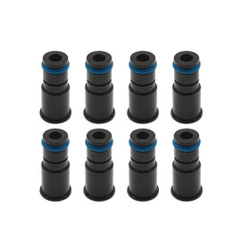 Blox Racing 14mm Adapter Top (1in) w/Viton O-Ring & Retaining Clip (Set of 8) (BXEF-AT-14L-8)