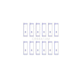 King Engine Bearings Connecting Rod Bearing Set for 1988-1995 Toyota Pickup (CR6641AM0.25)