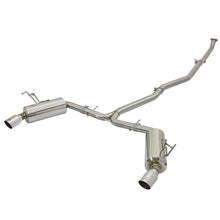 Load image into Gallery viewer, Takeda 2-1/4 to 2-1/2in 304 Stainless Steel Cat-Back Exhaust w/Polished Tips (49-36615-P)