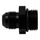 DeatschWerks 10AN ORB Male to 8AN Male Flare Adapter (Incl O-Ring) - Anodized Matte Black(6-02-0406-B)