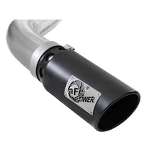 Load image into Gallery viewer, aFe Large Bore-HD 4 IN 409 Stainless Steel DPF-Back Exhaust System w/ Black Tip (49-43106-B)