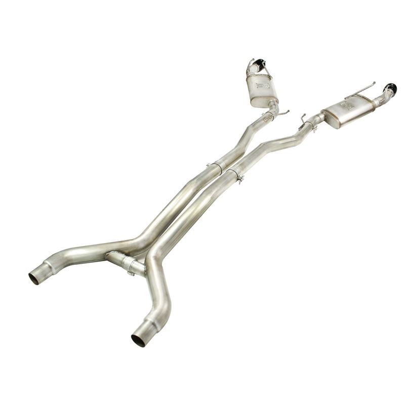 aFe MACH Force-Xp 3 IN 409 Stainless Steel Cat-Back Exhaust System w/Black Tip (49-44039-B)