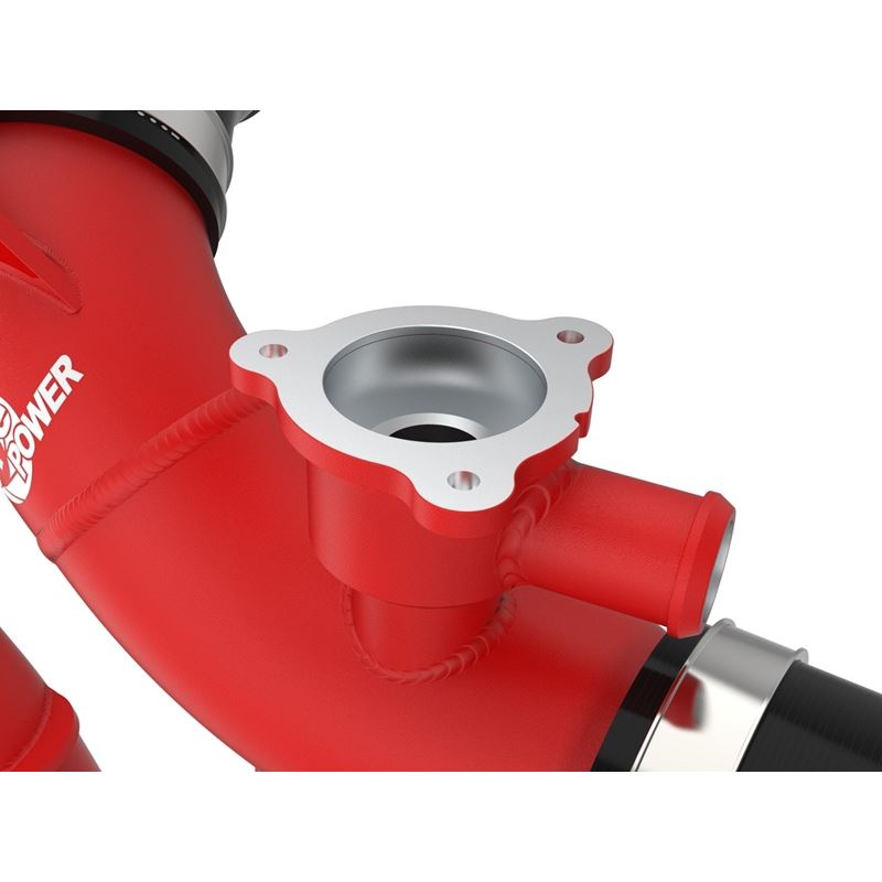 aFe Power BladeRunner 2.5in Aluminum Hot Charge Pipe - Red for 23-24 Toyota Sequoia V6-3.4L Hybrid (46-20718-R)