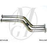 GTHAUS Section 1 Pipes (Secondary Cat delete) Titanium for 2001-2007 BMW M3(BM0204002)