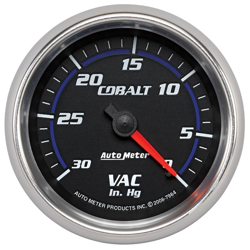 AutoMeter Cobalt 2-5/8in. / 0-30 IN HG / Mechanical Vacuum Gauge (7984)