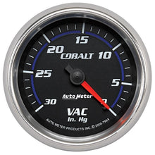 Load image into Gallery viewer, AutoMeter Cobalt 2-5/8in. / 0-30 IN HG / Mechanical Vacuum Gauge (7984)