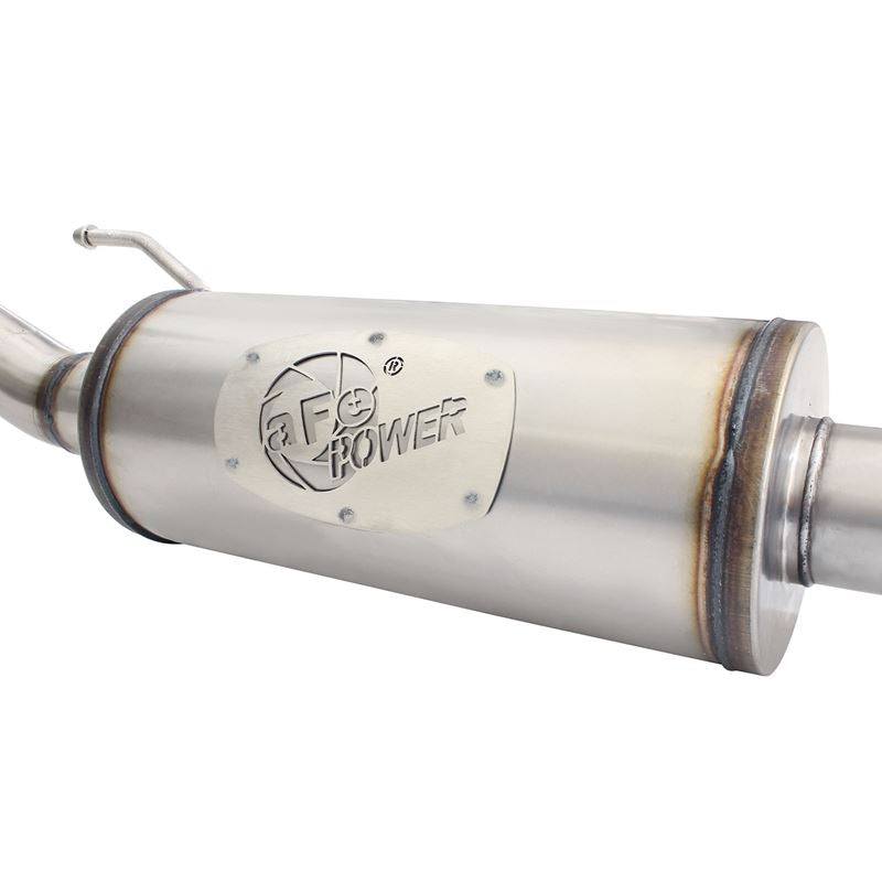 aFe MACH Force-Xp 2-1/2 IN 409 Stainless Steel Cat-Back Exhaust w/14 IN muffler (49-48055)