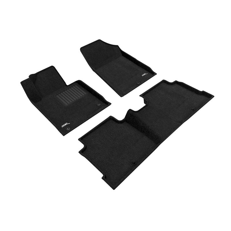 3D Maxpider ELEGANT Floor Mat, BLACK, 1ST ROW/2ND ROW (L1HY05104709)