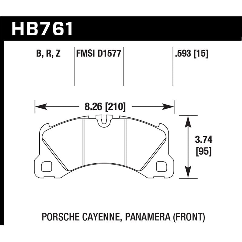 Hawk Performance HPS 5.0 Brake Pads (HB761B.593)