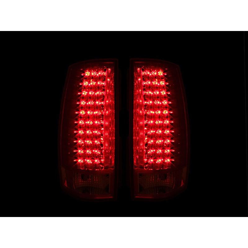 ANZO USA 2007-2014 Chevrolet Suburban LED Taillights Red/Clear G4 (311140)