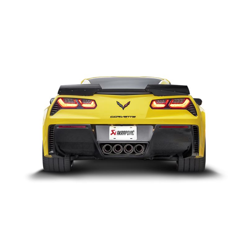 Akrapovic 14-17 Chevrolet Corvette Stingray (C7) Slip-On Line Titanium w/ Carbon Tips (MTP-CO/TI/1)