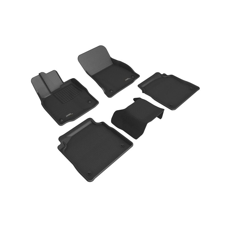 3D Maxpider 18-20 Lexus Ls Series Kagu Floor Mat- Black R1 R2 (L1LX06401509)