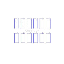 King Engine Bearings Connecting Rod Bearing Set for 1986-1993 Ford F700 (CR6679CP)