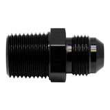 DeatschWerks 8AN Male Flare to 1/2in Male NPT Adapter - Anodized Matte Black(6-02-0906-B)