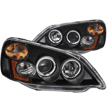 Load image into Gallery viewer, ANZO USA 2001-2003 Honda Civic Projector Headlights w/ Halo Black (121055)