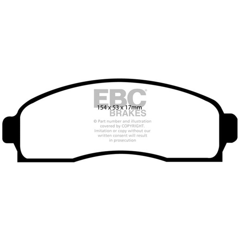 EBC Yellowstuff Street And Track Brake Pads (DP41617R)