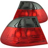 ANZO USA 2000-2003 BMW 3 Series E46 Taillights Red/Smoke - Outer (221202)