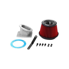 APEXi® Power Metal Polished Short Ram Air Intake System with Red Filter (507-T001)