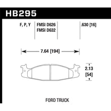 Load image into Gallery viewer, Hawk Performance HPS Brake Pads (HB295F.630)