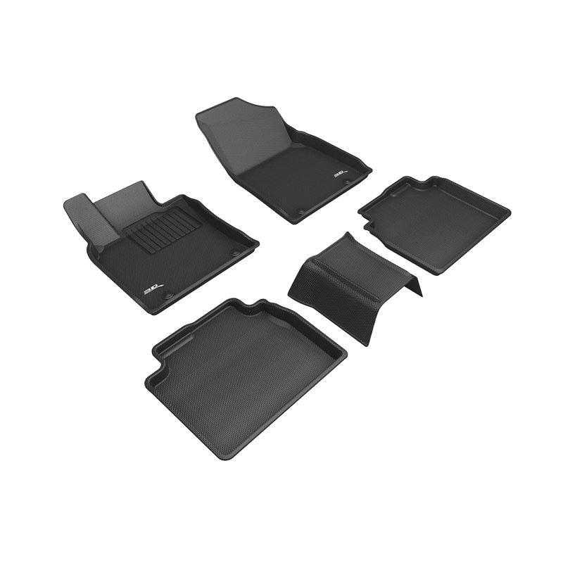 3D Maxpider KAGU Floor Mat, BLACK, 1ST ROW/2ND ROW (L1LX06301509)