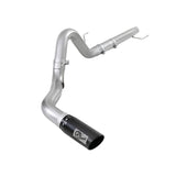 aFe Atlas 4 IN Aluminized Steel DPF-Back Exhaust System w/ Black Tip (49-03106-B)