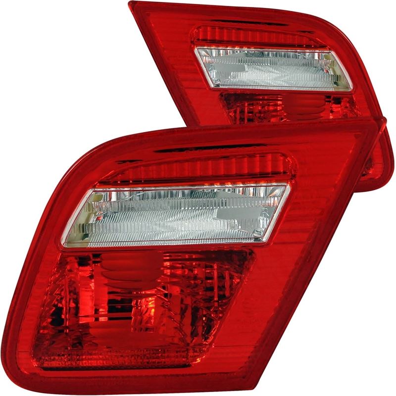 ANZO USA 2000-2003 BMW 3 Series E46 Taillights Red/Clear - Inner (221164)