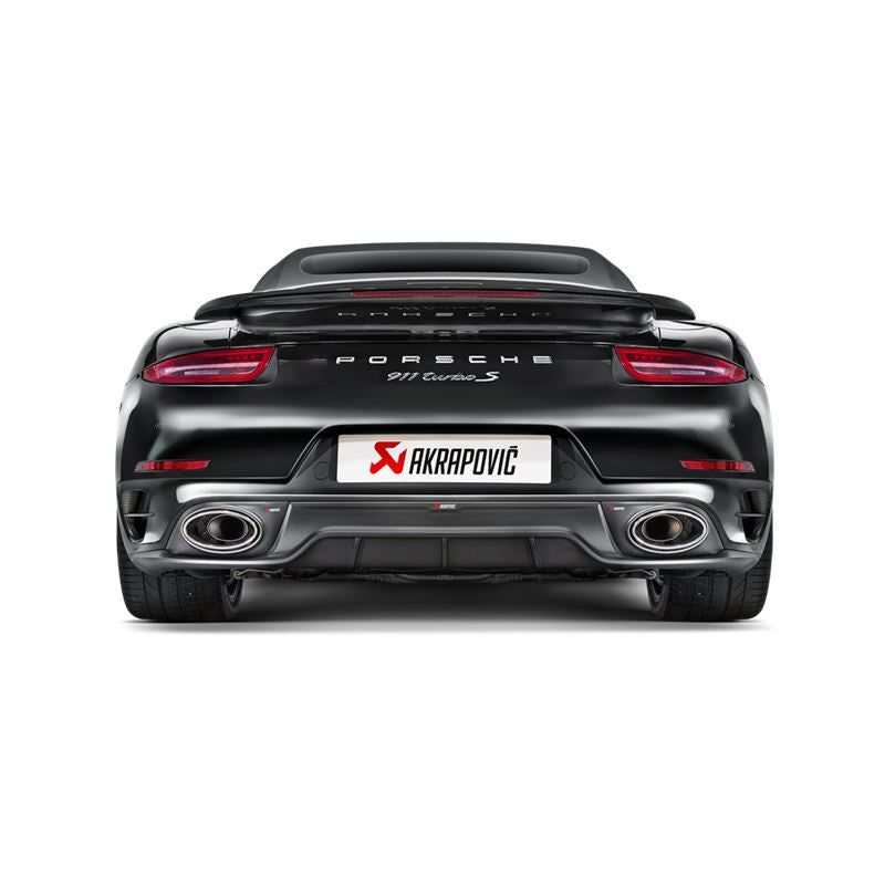 Akrapovic 14-15 Porsche 911 Turbo/Turbo S (991) Slip-On Line (Titanium) w/Carbon Titanium Tips (S-PO991TSO-HT)